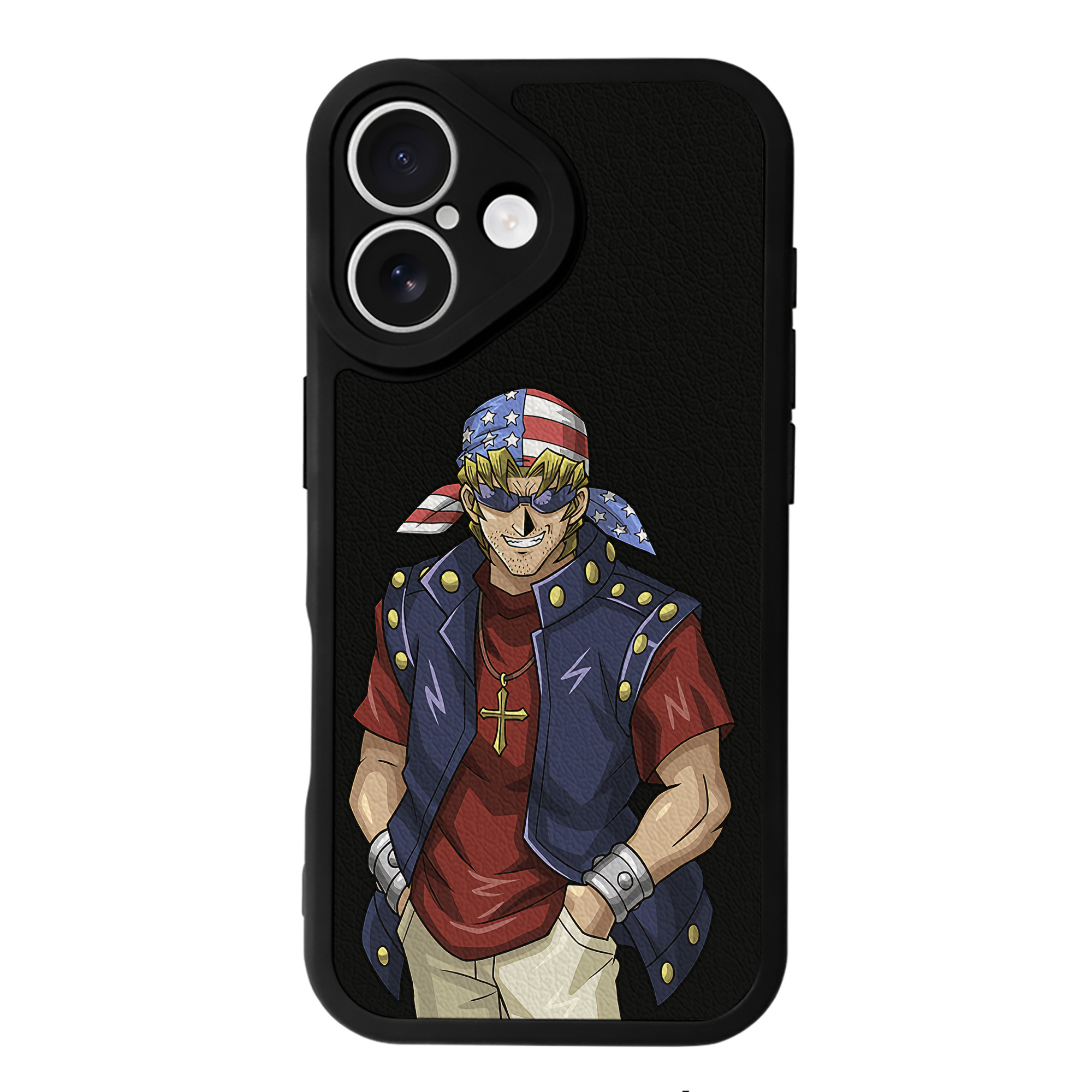 （画像用） 遊☆戯☆王 Yu-Gi-Oh! 【iPhone 16シリーズ対応】シリコンスマホケース（レザー調） 材質：シリコン